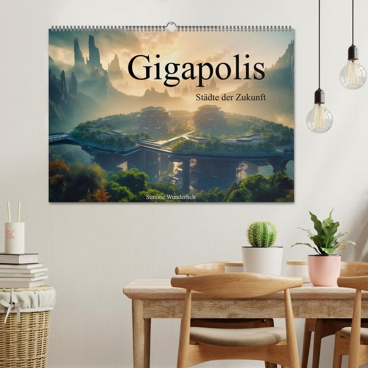 Produktbild: Gigapolis (Wandkalender 2026 DIN A2 quer), CALVENDO Monatskalender