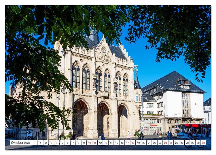 Produktbild: Romantisches Erfurt - Bilder einer Stadt voller Geschichte (Wandkalender 2026 DIN A4 quer), CALVENDO Monatskalender