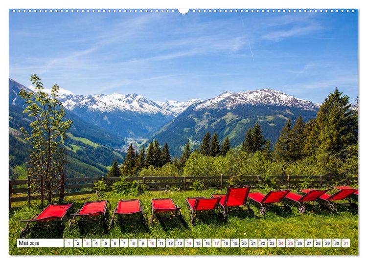 Produktbild: Sch&ouml;ne Gr&uuml;&szlig;e aus Bad Gastein (hochwertiger Premium Wandkalender 2026 DIN A2 quer), Kunstdruck in Hochglanz