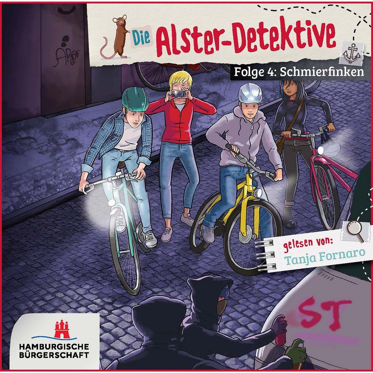 Produktbild: Alster-Detektive Folge 4 - Schmierfinken (H&ouml;rbuch ungek&uuml;rzt)