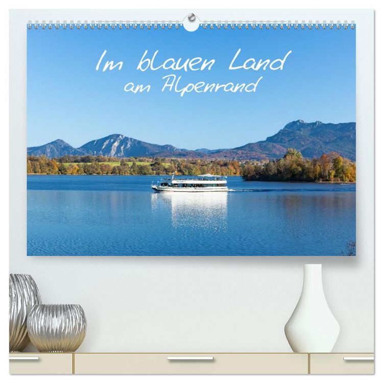 Produktbild: Im blauen Land am Alpenrand (hochwertiger Premium Wandkalender 2027 DIN A2 quer), Kunstdruck in Hochglanz