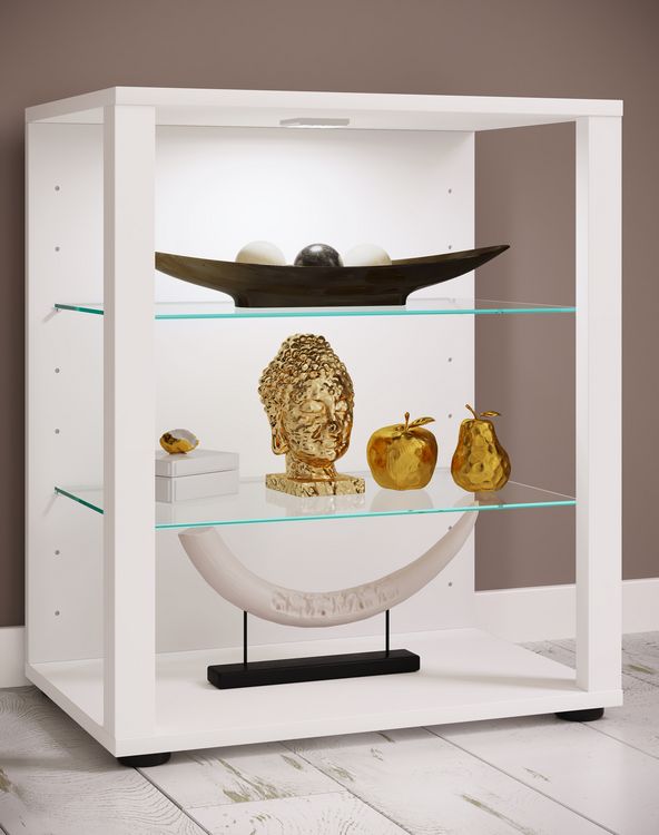 Produktbild: Holz Glas Stand Vitrine Sammelvitrine Glasol S
