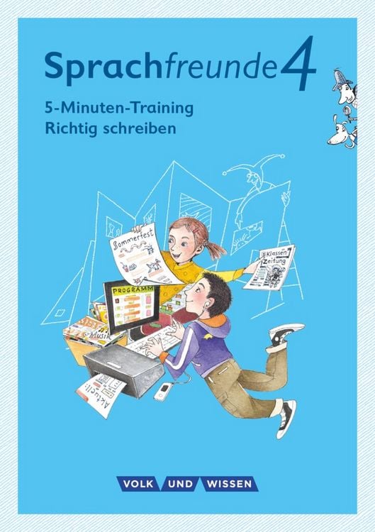 Produktbild: Sprachfreunde 4. Schuljahr - Ausgabe Nord/Süd - 5-Minuten-Training 'Richtig schreiben'