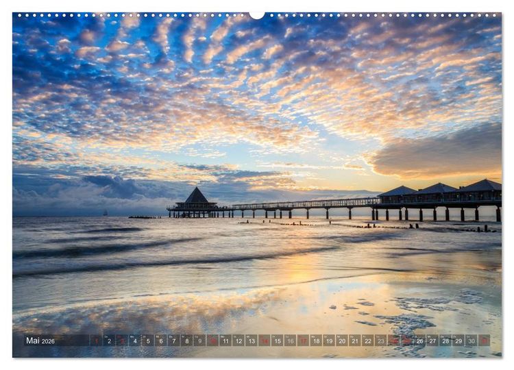 Produktbild: Stimmungsvolle Ostseek&uuml;ste 2026 (hochwertiger Premium Wandkalender 2026 DIN A2 quer), Kunstdruck in Hochglanz