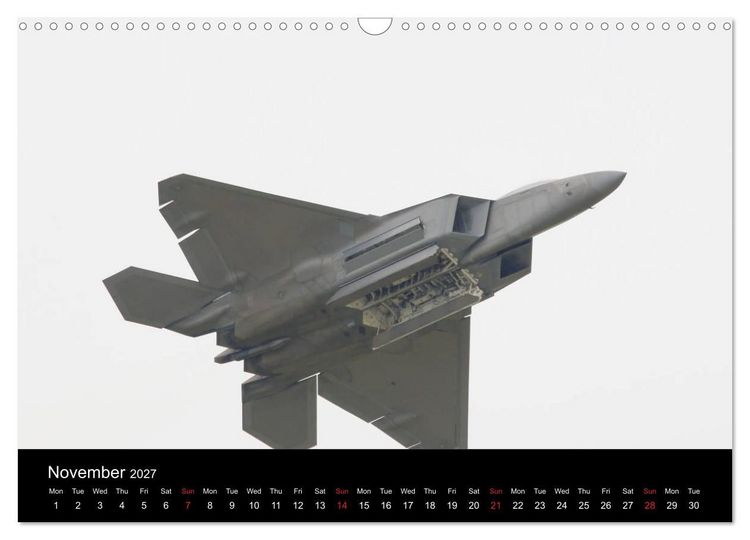 Produktbild: Lockheed Martin F-22A Raptor (Wall Calendar 2027 DIN A3 landscape), CALVENDO 12 Month Wall Calendar
