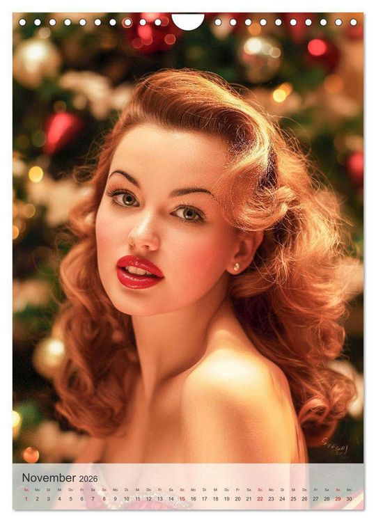Produktbild: Retro PinUp Girls (Wandkalender 2026 DIN A4 hoch), CALVENDO Monatskalender