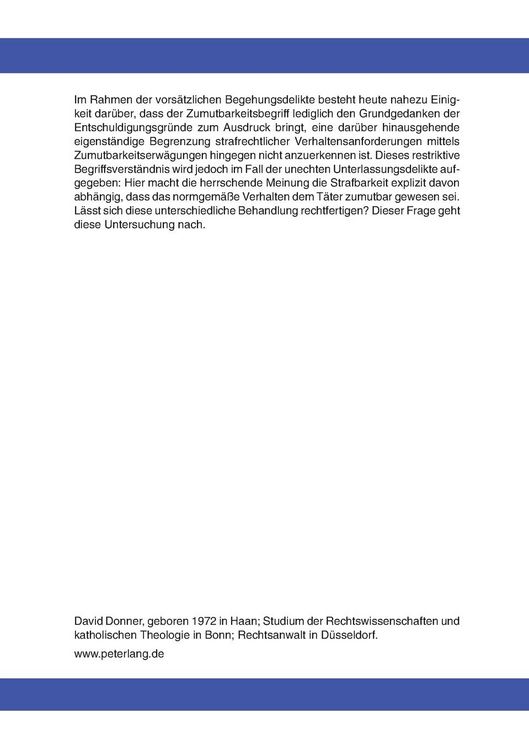Produktbild: Die Zumutbarkeitsgrenzen der vorsaetzlichen unechten Unterlassungsdelikte