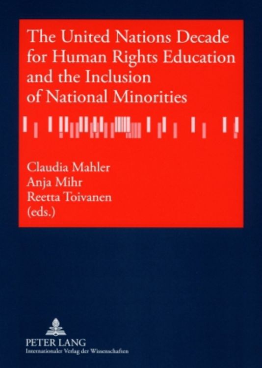 Produktbild: The United Nations Decade for Human Rights Education and the Inclusion of National Minorities