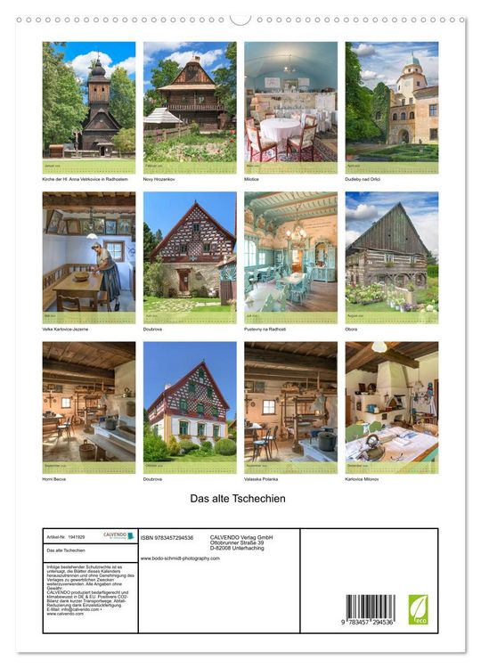 Produktbild: Das alte Tschechien (hochwertiger Premium Wandkalender 2026 DIN A2 hoch), Kunstdruck in Hochglanz