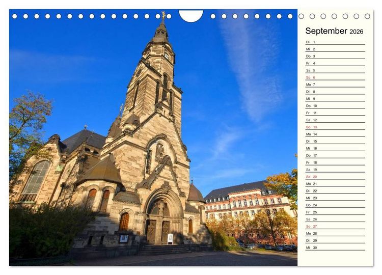 Produktbild: Reise durch Leipzig (Wandkalender 2026 DIN A4 quer), CALVENDO Monatskalender