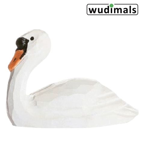 Produktbild: Wudimals A041006 - Schwan, Swan, handgeschnitzt aus Holz