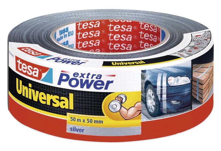 Produktbild: TESA&reg; Gewebeband extra Power Universal, silber