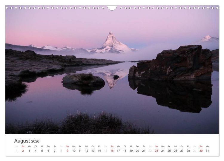 Produktbild: Bergwelten - Vom Voralpenland zu den Zentralalpen (Wandkalender 2026 DIN A3 quer), CALVENDO Monatskalender