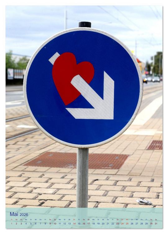 Produktbild: LUSTIGE VERKEHRSSCHILDER (Wandkalender 2026 DIN A3 hoch), CALVENDO Monatskalender