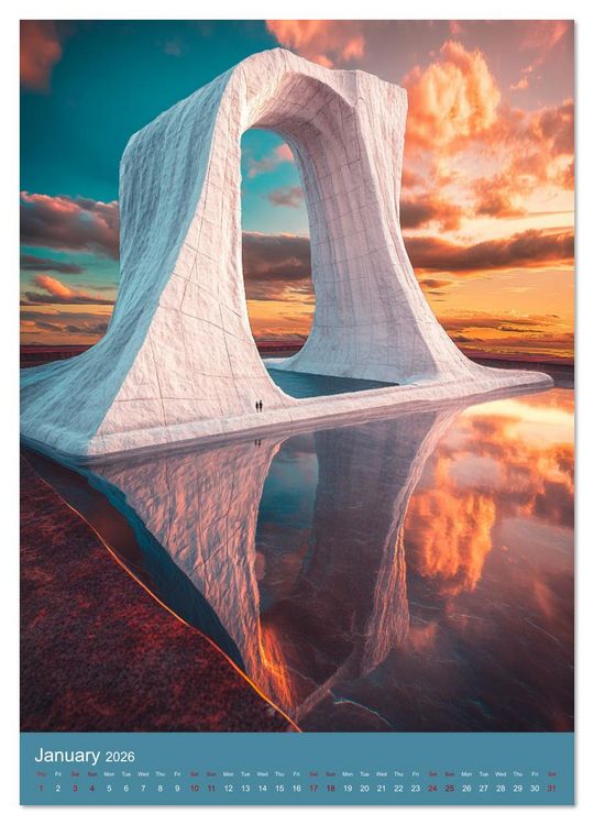 Produktbild: Fascinatingly Surreal (Wall Calendar 2026 DIN A2 portrait), CALVENDO 12 Month Wall Calendar
