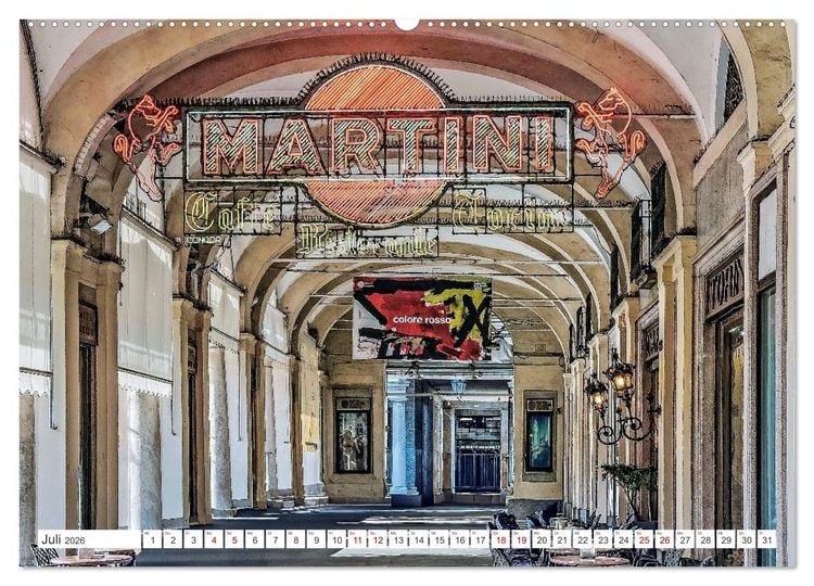 Produktbild: Turin - Zwischen Kaffeeh&auml;usern und K&ouml;nigsschl&ouml;ssern (Wandkalender 2026 DIN A2 quer), CALVENDO Monatskalender