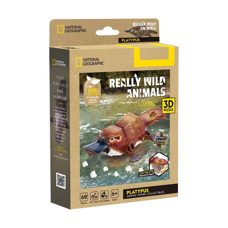 Produktbild: CUBICFUN - 3D Puzzle Schnabeltier 68 Teile