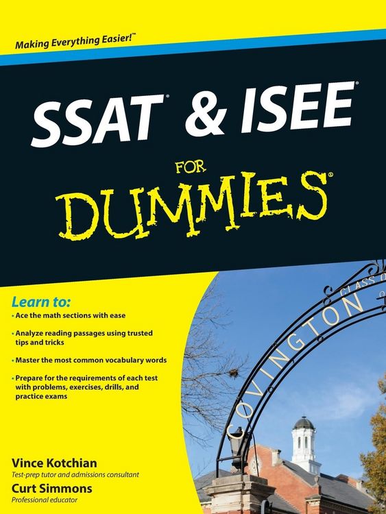Produktbild: SSAT and ISEE For Dummies