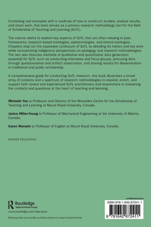 Produktbild: SoTL Research Methodologies