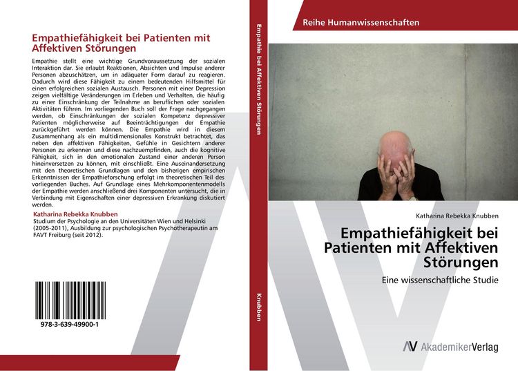 Produktbild: Empathief&auml;higkeit bei Patienten mit Affektiven St&ouml;rungen