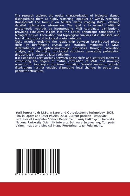 Produktbild: Muller Matrix Images Of Biological Crystal Networks