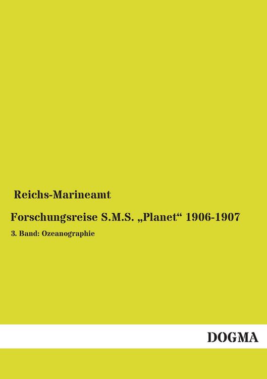 Produktbild: Forschungsreise S.M.S. "Planet" 1906-1907