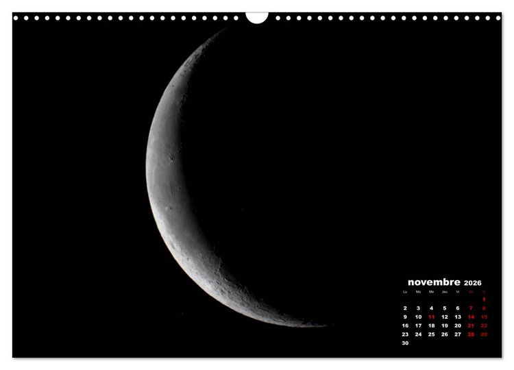 Produktbild: Phases de la lune (Calendrier mural 2026 DIN A3 vertical), CALVENDO calendrier mensuel