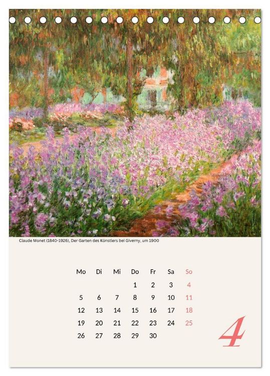 Produktbild: Claude Monet Impressionen 2027 (Tischkalender 2027 DIN A5 hoch), CALVENDO Monatskalender