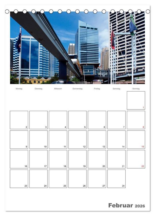 Produktbild: SYDNEY Terminplaner (Tischkalender 2026 DIN A5 hoch), CALVENDO Monatskalender