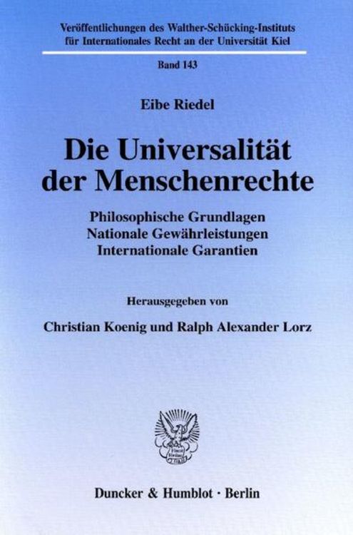 Produktbild: Die Universalit&auml;t der Menschenrechte.