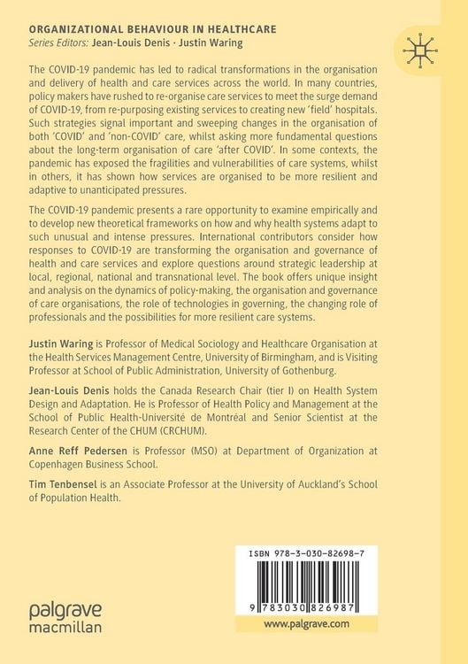 Produktbild: Organising Care in a Time of Covid-19