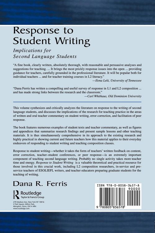 Produktbild: Response To Student Writing