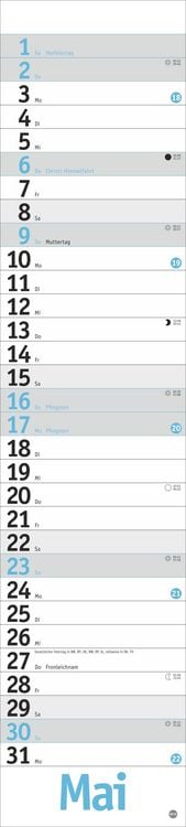 Produktbild: Langplaner, hellblau 2027