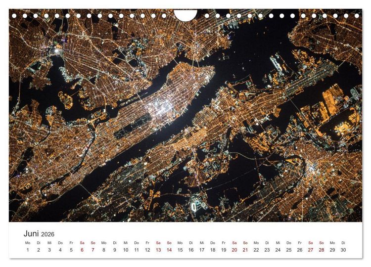 Produktbild: Satellitenbilder - Spektakul&auml;re Aufnahmen aus dem Weltall (Wandkalender 2026 DIN A4 quer), CALVENDO Monatskalender