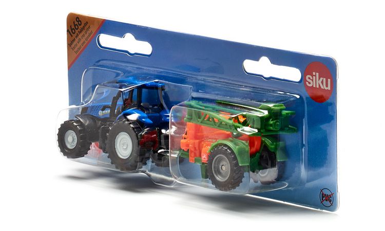 Produktbild: Siku 1668 Traktor mit Feldspritze