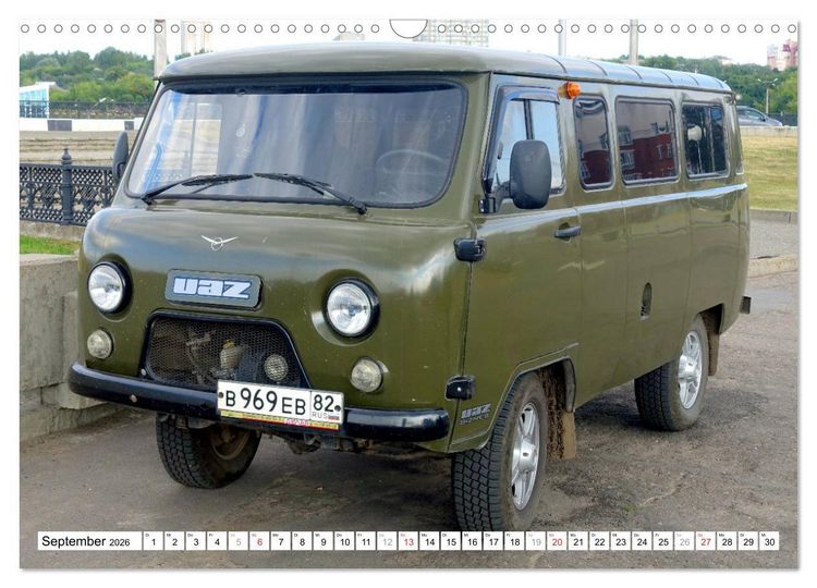 Produktbild: Auto-Legende UAZ-452 - Russlands Brotlaib auf R&auml;dern (Wandkalender 2026 DIN A3 quer), CALVENDO Monatskalender