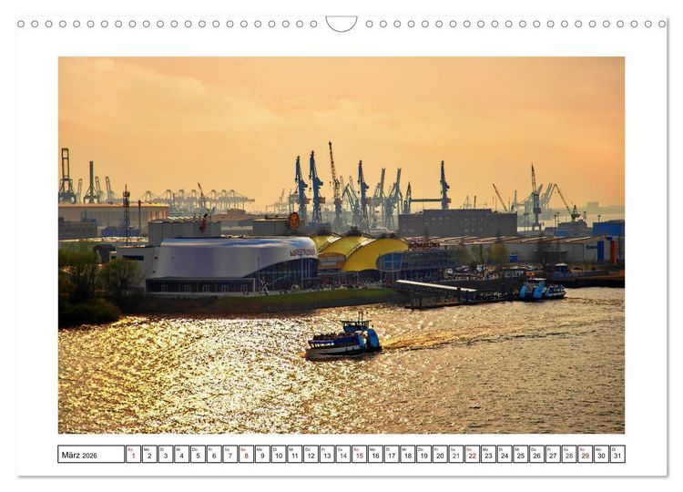 Produktbild: Hamburg sehen, f&uuml;hlen und lieben (Wandkalender 2026 DIN A3 quer), CALVENDO Monatskalender