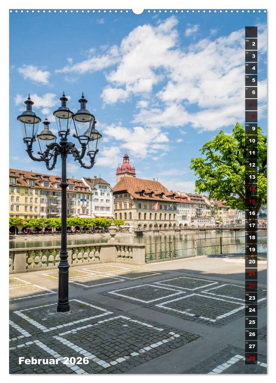 Produktbild: Willkommen in Luzern (Wandkalender 2026 DIN A2 hoch), CALVENDO Monatskalender