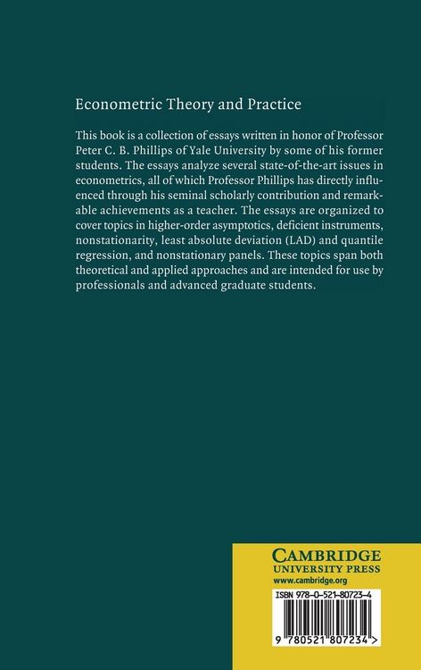Produktbild: Econometric Theory and Practice