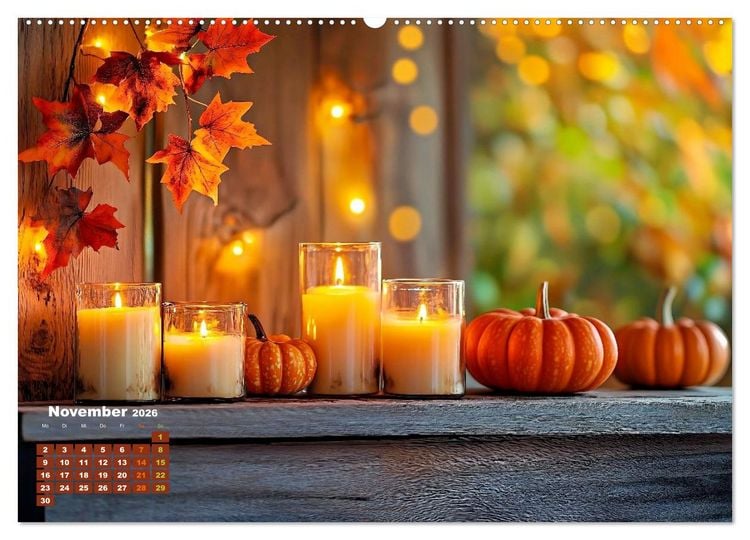 Produktbild: Die Welt in Orange (Wandkalender 2026 DIN A2 quer), CALVENDO Monatskalender