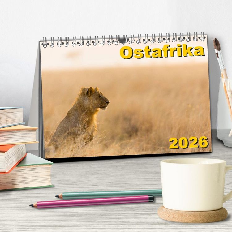 Produktbild: Ostafrika (Tischkalender 2026 DIN A5 quer), CALVENDO Monatskalender
