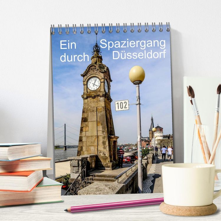Produktbild: Ein Spaziergang durch D&uuml;sseldorf (Tischkalender 2026 DIN A5 hoch), CALVENDO Monatskalender