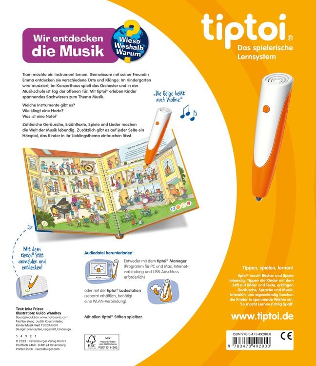 Tiptoi® Wieso? Weshalb? Warum? - Wir entdecken die Musik
