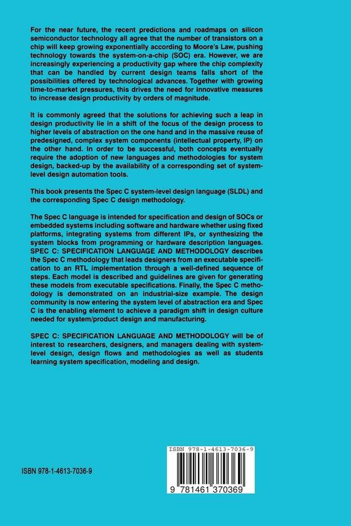 Produktbild: SPECC: Specification Language and Methodology