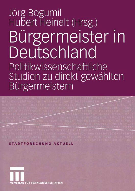 Produktbild: B&uuml;rgermeister in Deutschland