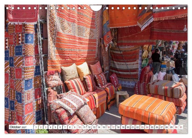 Produktbild: Marrakesch - Momente einer Reise (Wandkalender 2027 DIN A4 quer), CALVENDO Monatskalender