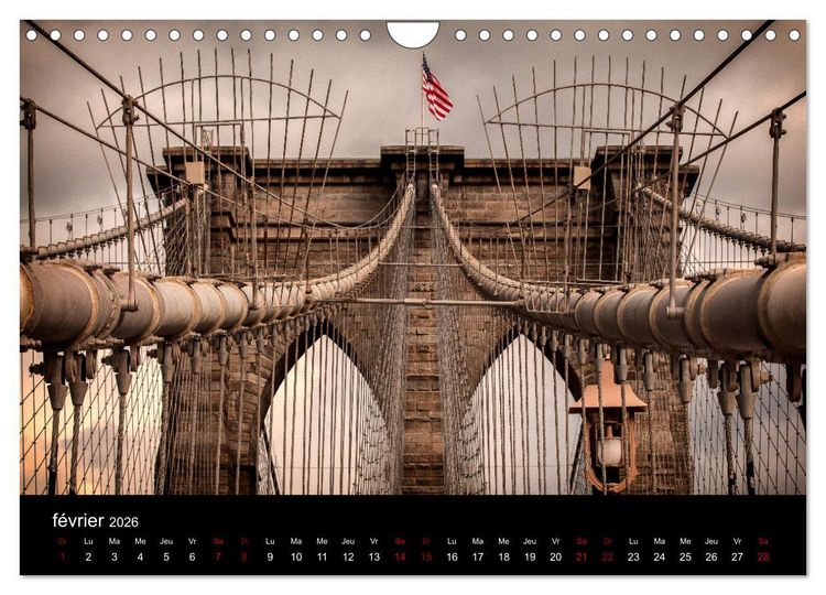 Produktbild: Balade New-Yorkaise, Manhattan (Calendrier mural 2026 DIN A4 vertical), CALVENDO calendrier mensuel