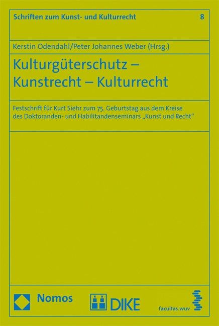 Produktbild: Kulturg&uuml;terschutz - Kunstrecht - Kulturrecht