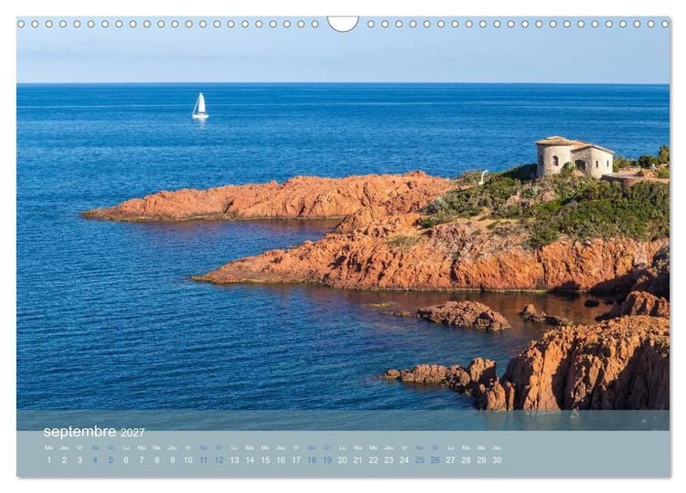 Produktbild: Littoral de la C&ocirc;te d'Azur (Calendrier mural 2027 DIN A3 vertical), CALVENDO calendrier mensuel