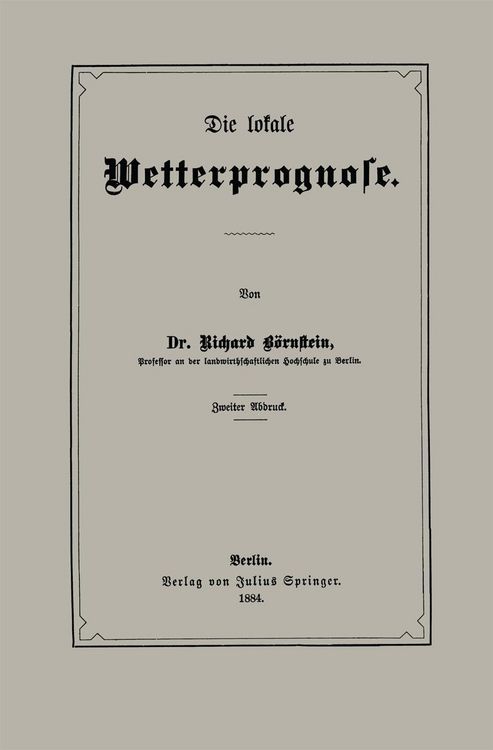 Produktbild: Die lokale Wetterprognose
